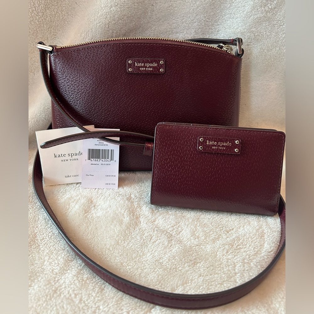 ♠️ kate spade New York Jeanne Crossbody with matching medium slim bifold wallet